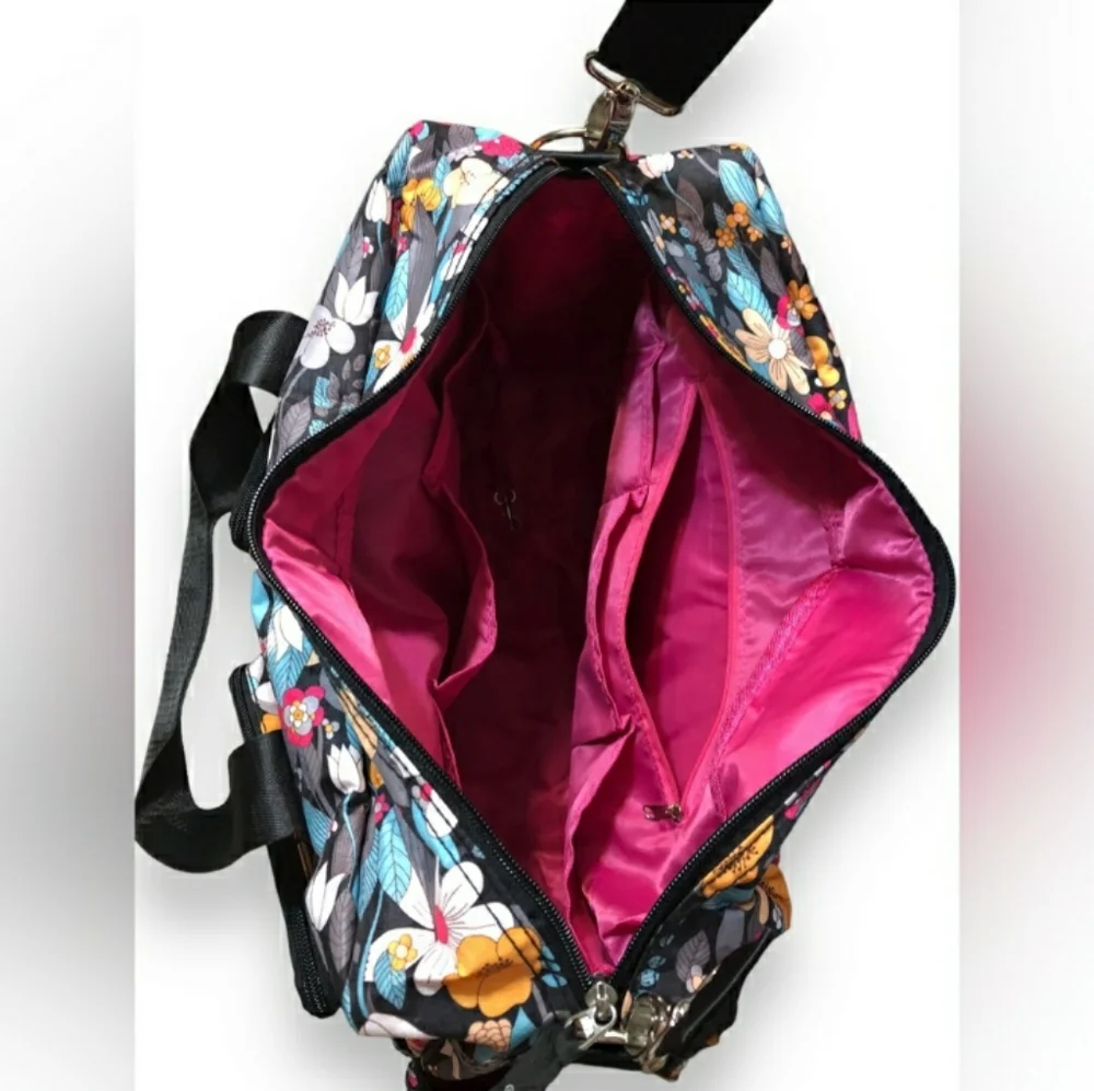 TREND LAB Floral Print Diaper Duffle Bag